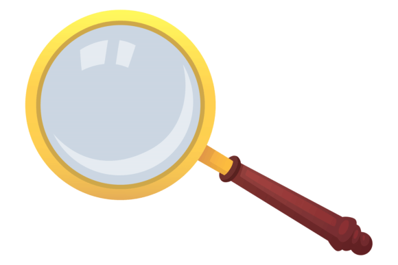 Download Magnifying Glass Cartoon Icon. Retro Opt - Cartoon icon Collection