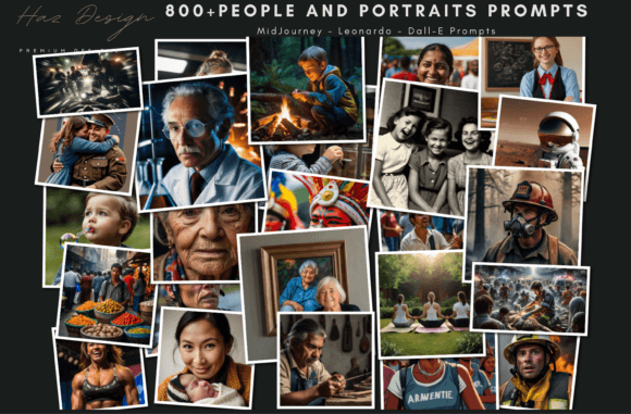 Download 800+ MidJourney Prompts People Portraits - Midjourney prompt Collection