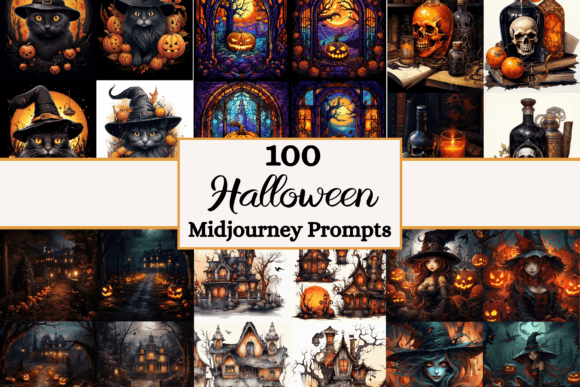 Download 100 Halloween Art- Midjourney Prompts - Midjourney prompt Collection