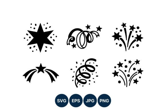 Download Stars and Confetti Celebration Vector - Confetti Collection