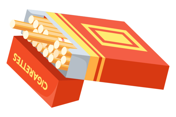 Download Cigarette Pack Cartoon Icon. Tobacco Smo - Cartoon icon Collection