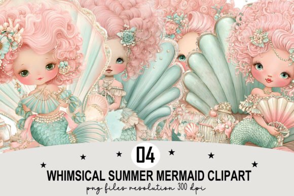 Download Whimsical Mermaid Clipart PNG - Premium Resources