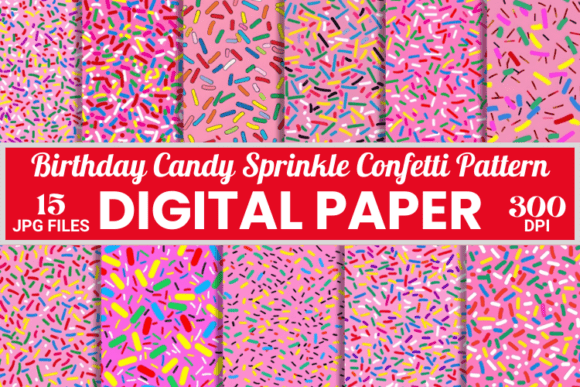 Download Birthday Candy Sprinkle Confetti Pattern - Confetti Collection