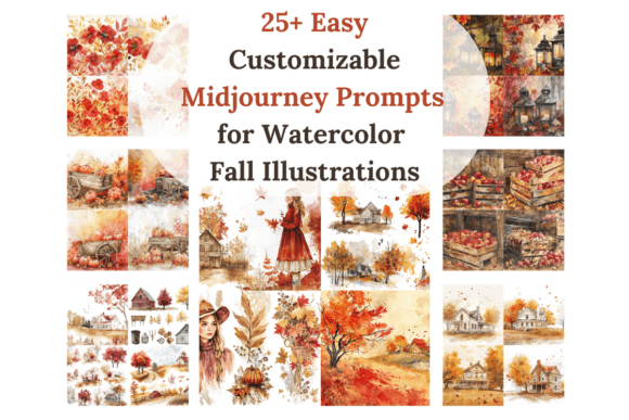 Download Midjourney Prompts for Watercolor Fall - Midjourney prompt Collection